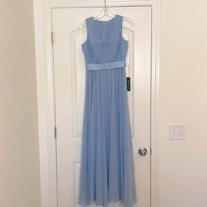 NWT Kanali K Dusty Blue Sleeveless Gown Size 2 NWT